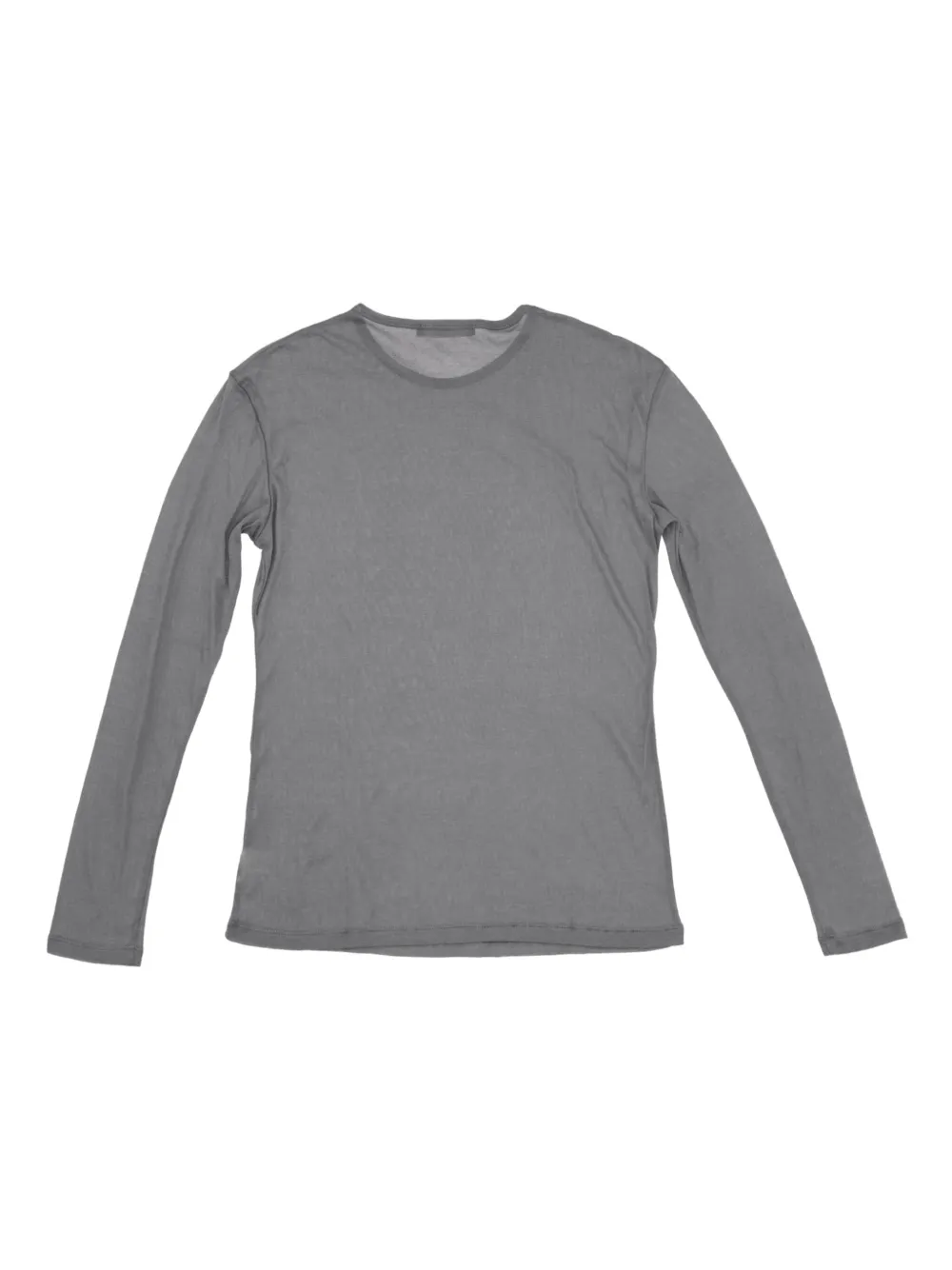 La Rose Langarmshirt Mit Rundhalsausschnitt In Gray