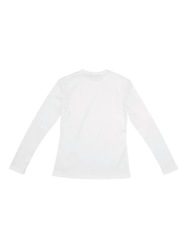 LA ROSE long-sleeve crew-neck t-shirt White FARFETCH IN