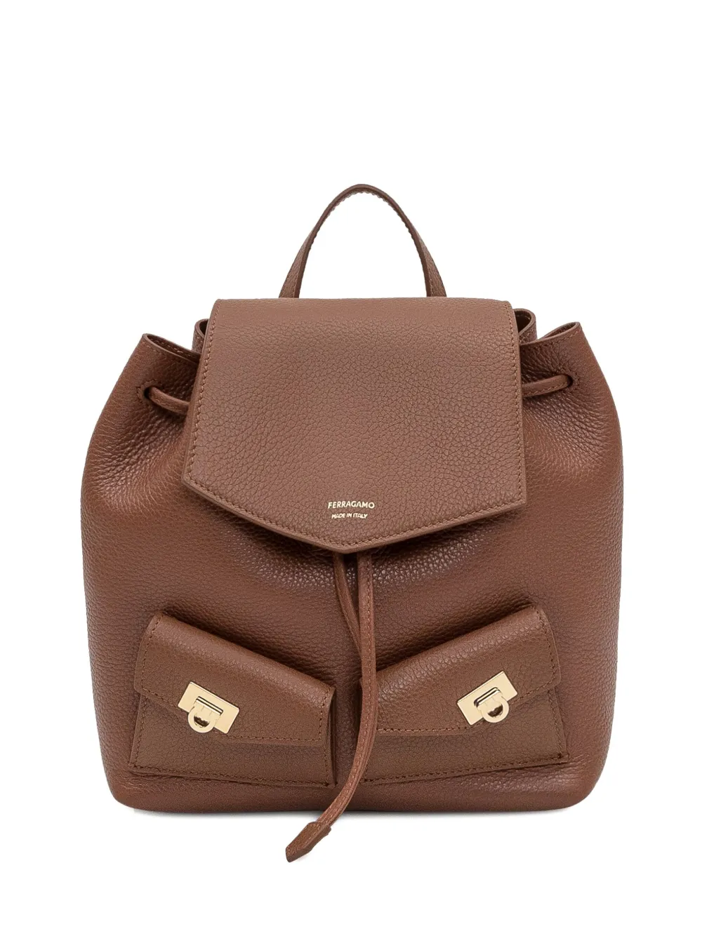 Ferragamo drawstring flap backpack Bruin