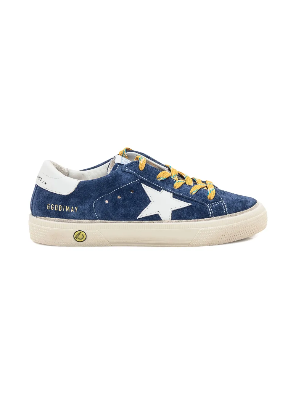 Golden Goose Kids May suede star sneakers | Blue | Image 1