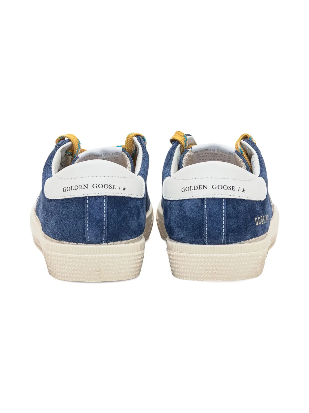 Golden Goose Kids May suede star sneakers Blue