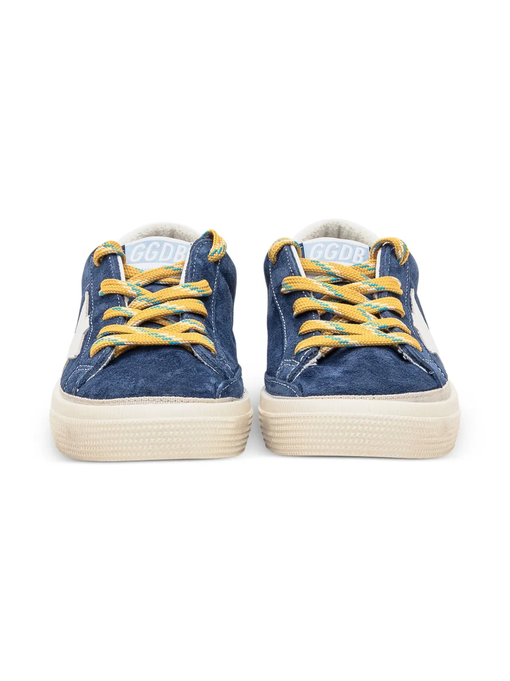 Golden Goose Kids May Star suède sneakers Blauw