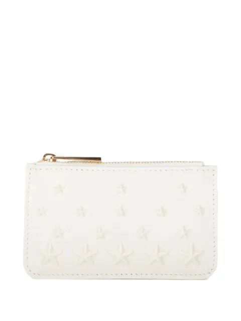 Jimmy Choo star-embellished zip-around purse