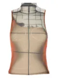 Jean Paul Gaultier printed high-neck top - Neutrals