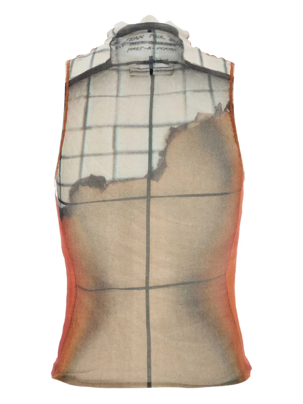 Jean Paul Gaultier Top met hoge hals Beige