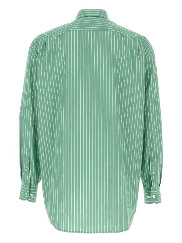 The Row ストライプ シャツ | グリーン | FARFETCH JP