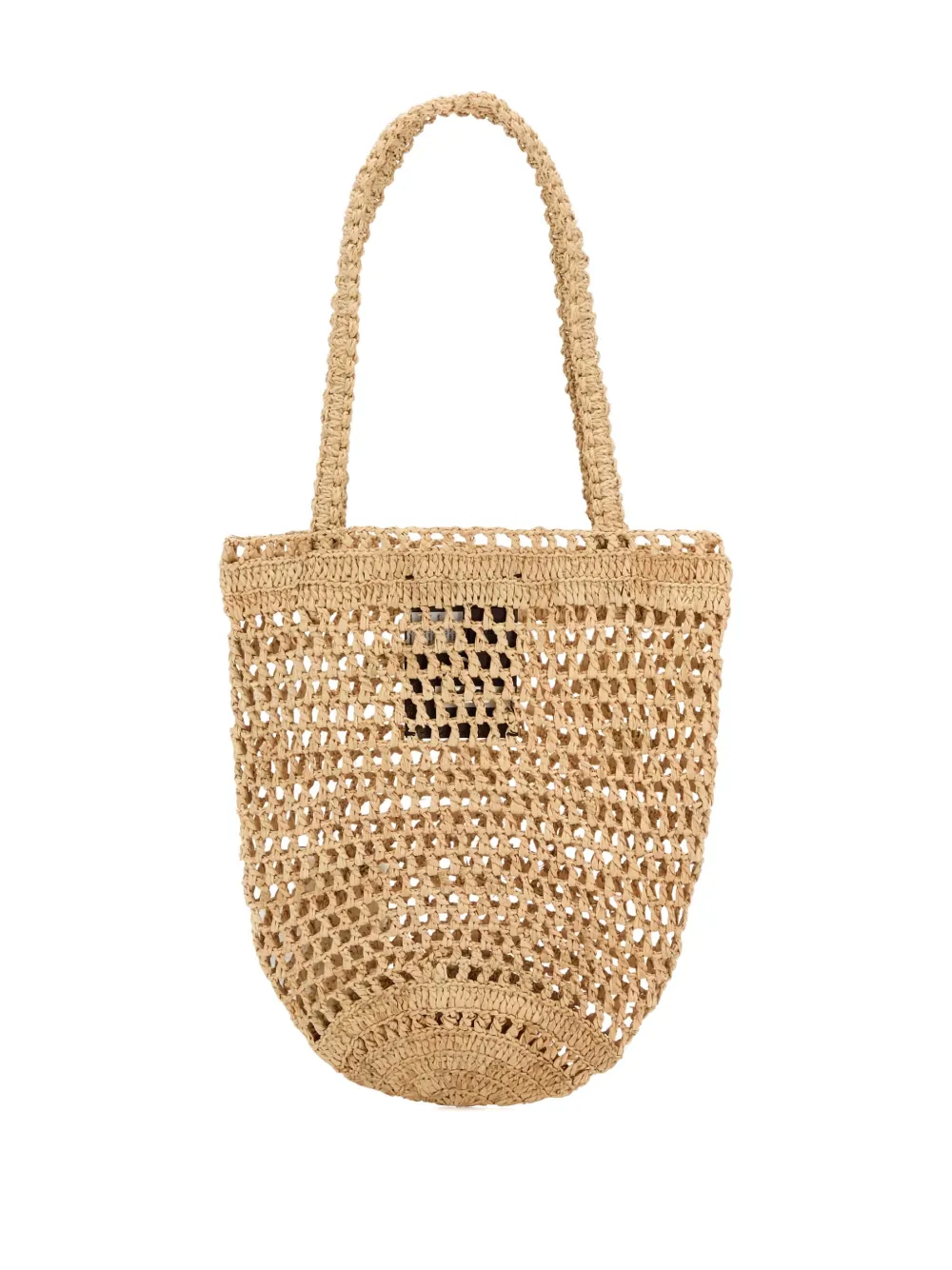 Chloé small Summer Banana raffia tote bag Beige