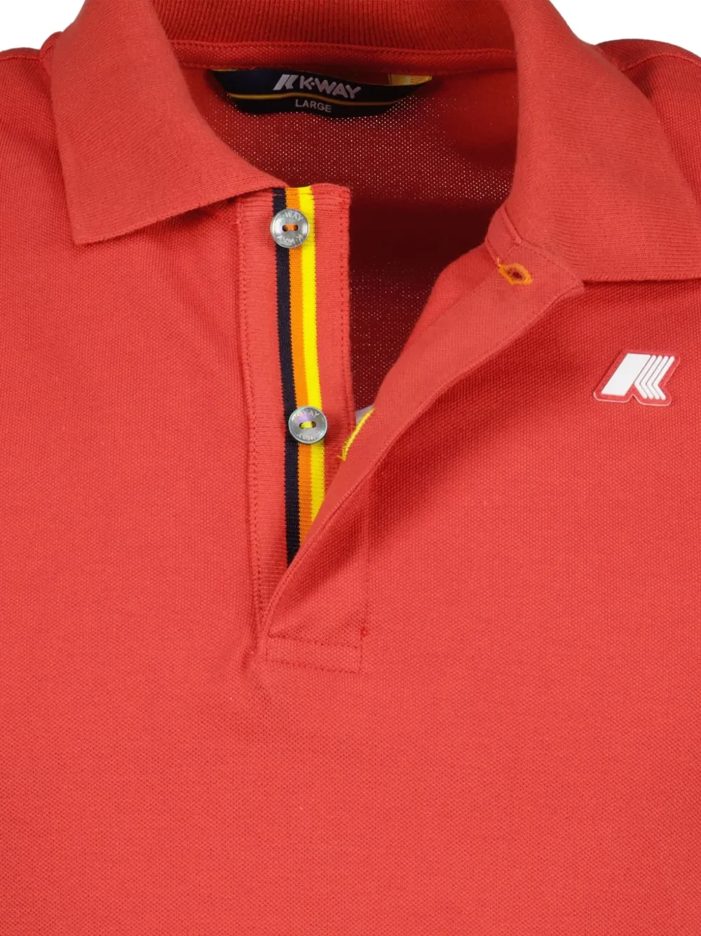 K-Way Piqué poloshirt Rood