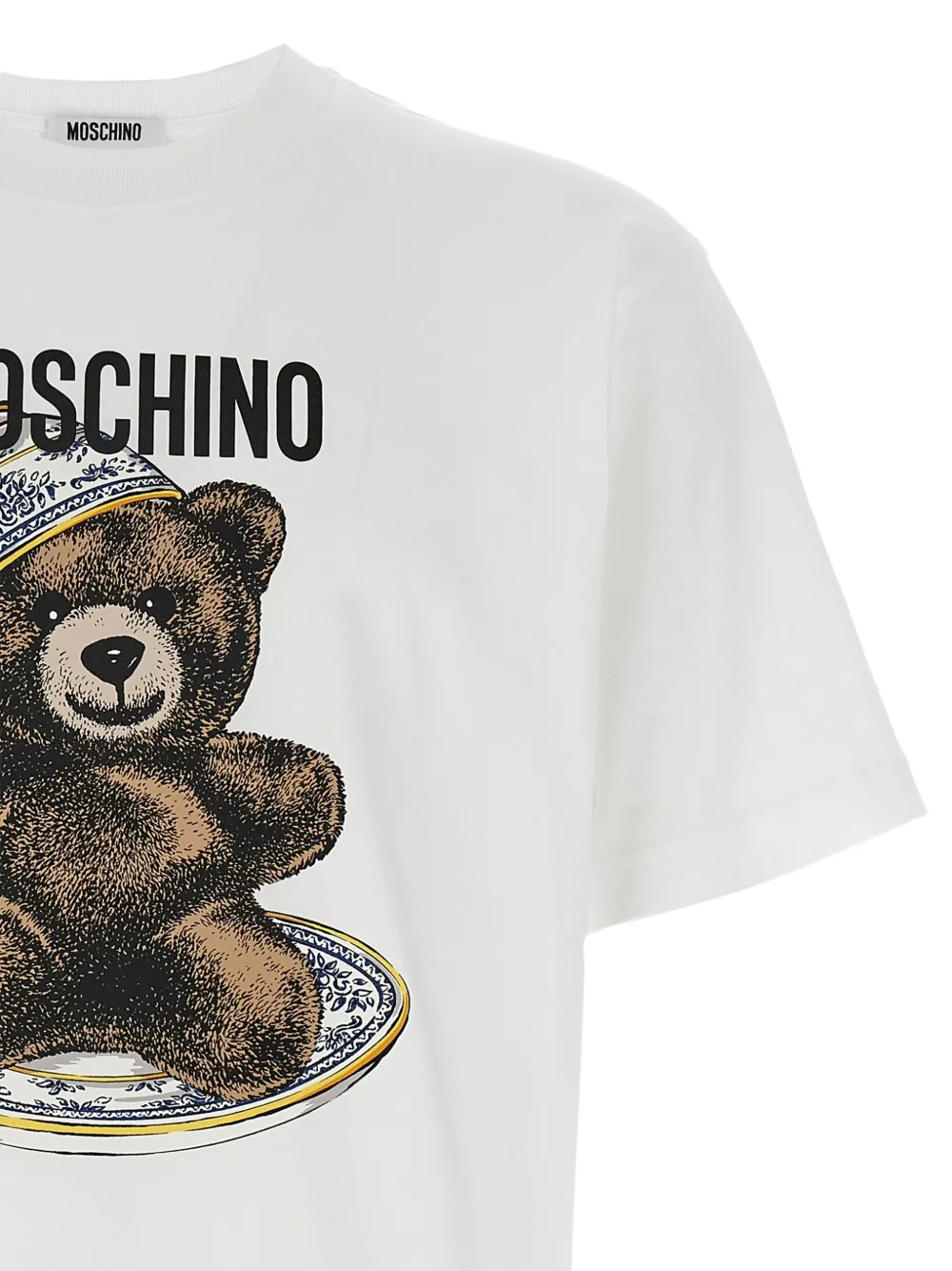 Moschino teddy bear-print crewneck T-shirt Wit