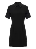 Sportmax collar zip-up dress - Black