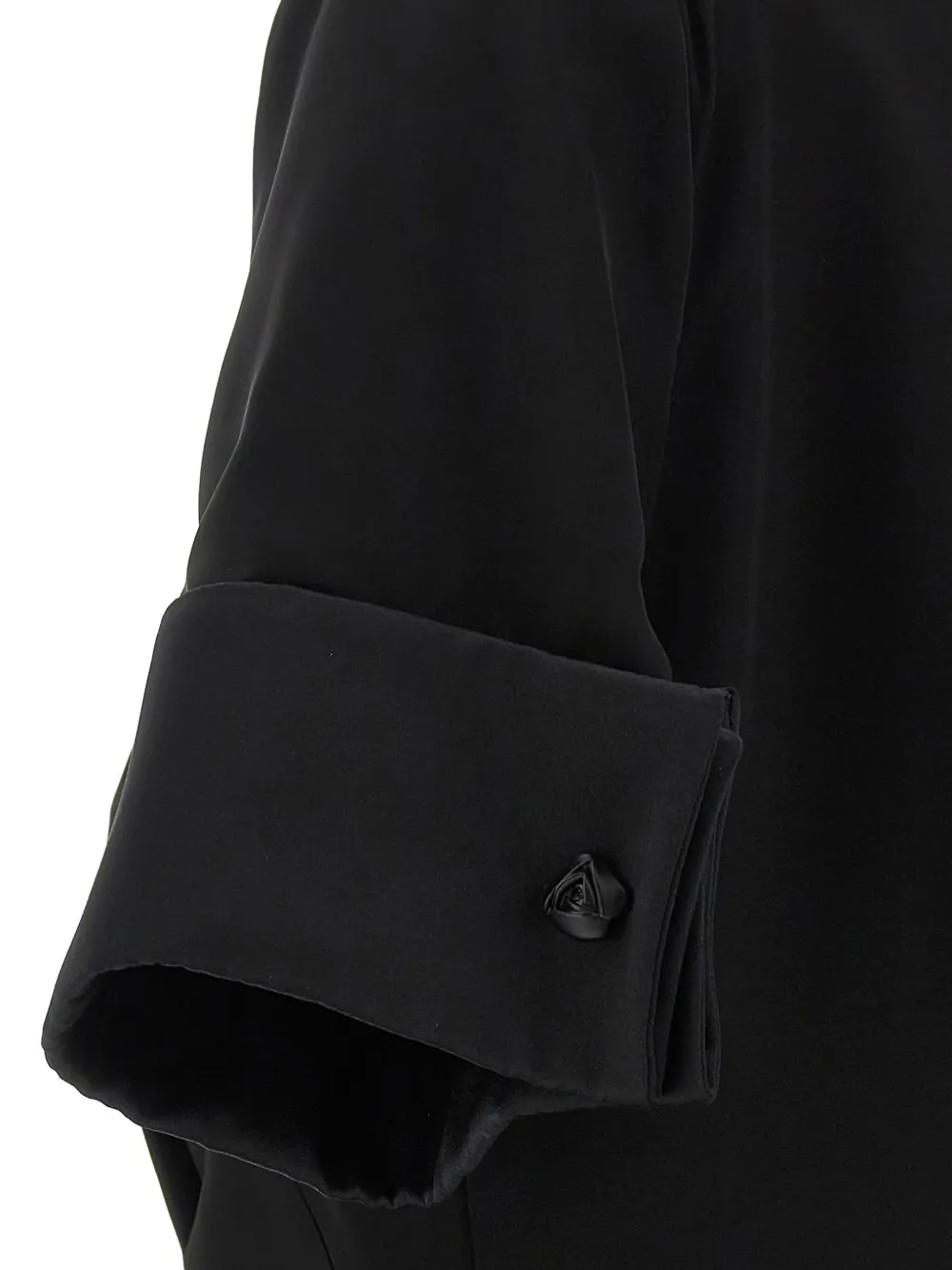 Sportmax collar zip-up dress Zwart