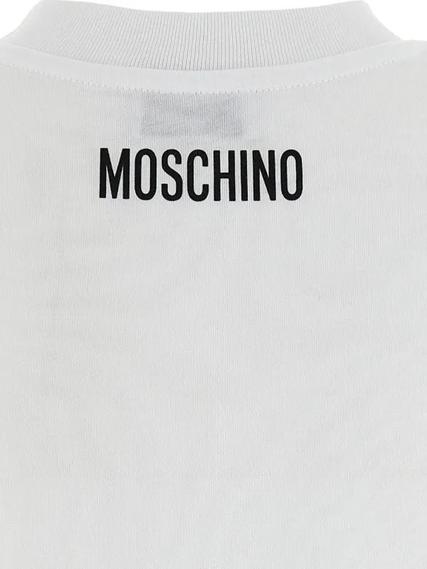 【送料&関税込】Moschino Crewneck T-shirt Moschino Goose Print Crewneck t-shirt | White | FARFETCH