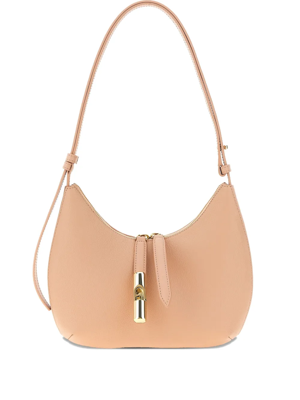 Furla Goccia leather shoulder bag Roze