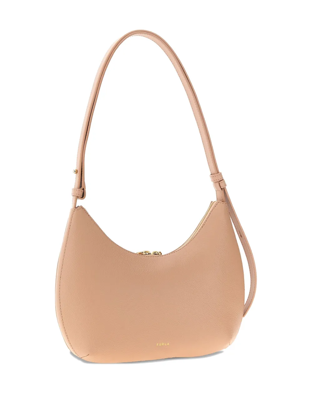 Furla Goccia leather shoulder bag Roze