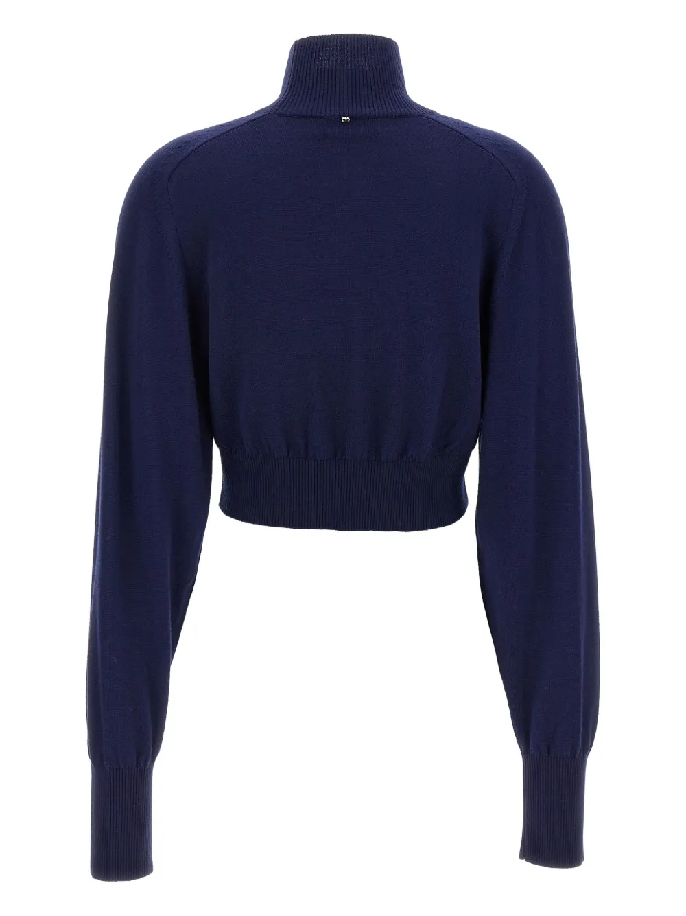 Sportmax Trui met hoge hals en lange mouwen Blauw