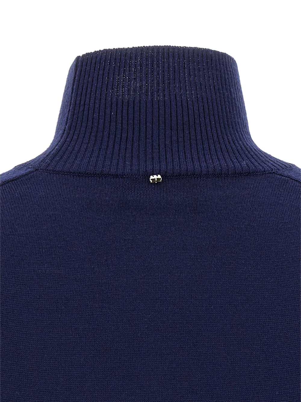 Sportmax Trui met hoge hals en lange mouwen Blauw