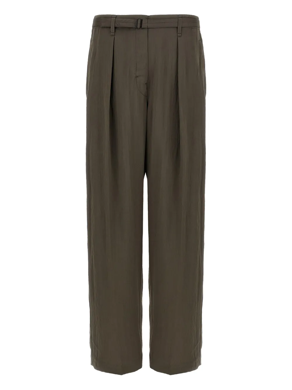 LEMAIRE pleated belted trousers Bruin