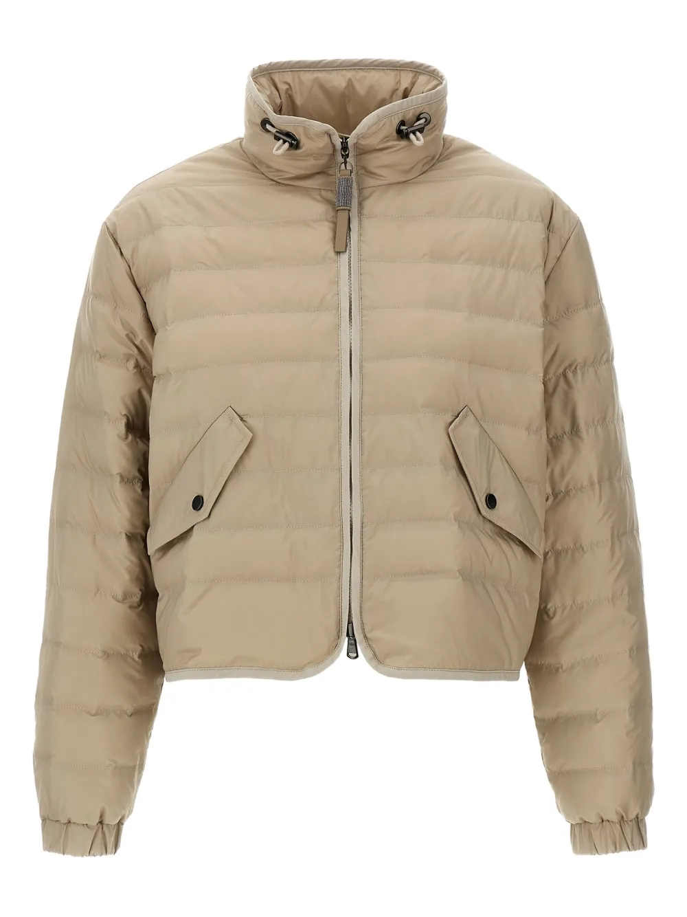 Brunello Cucinelli quilted down jacket Beige