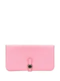 Hermès Pre-Owned 2010 Togo Dogon Wallet GM long wallets - Pink