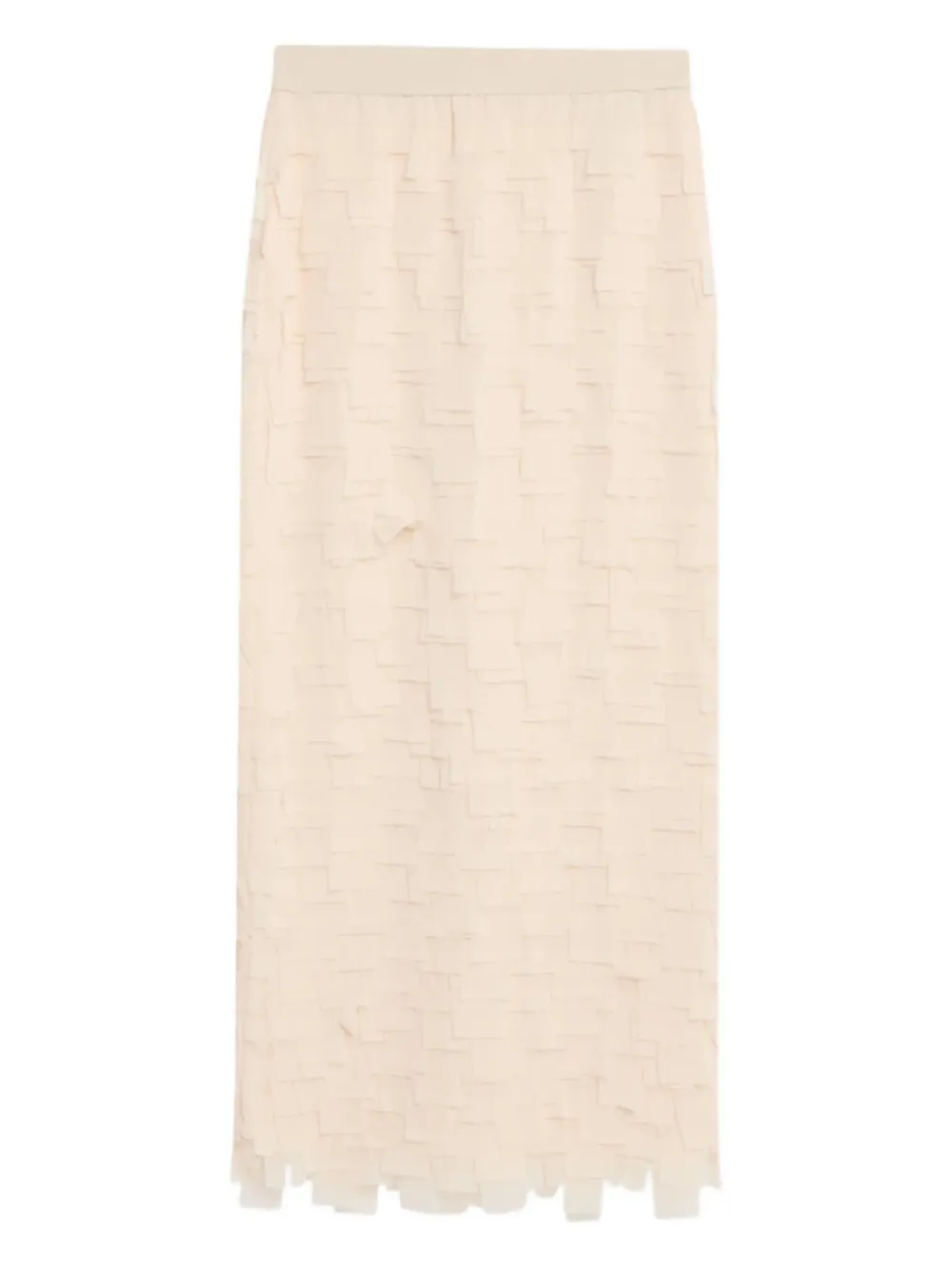 JBQ layered fringe skirt | Neutrals | Image 1