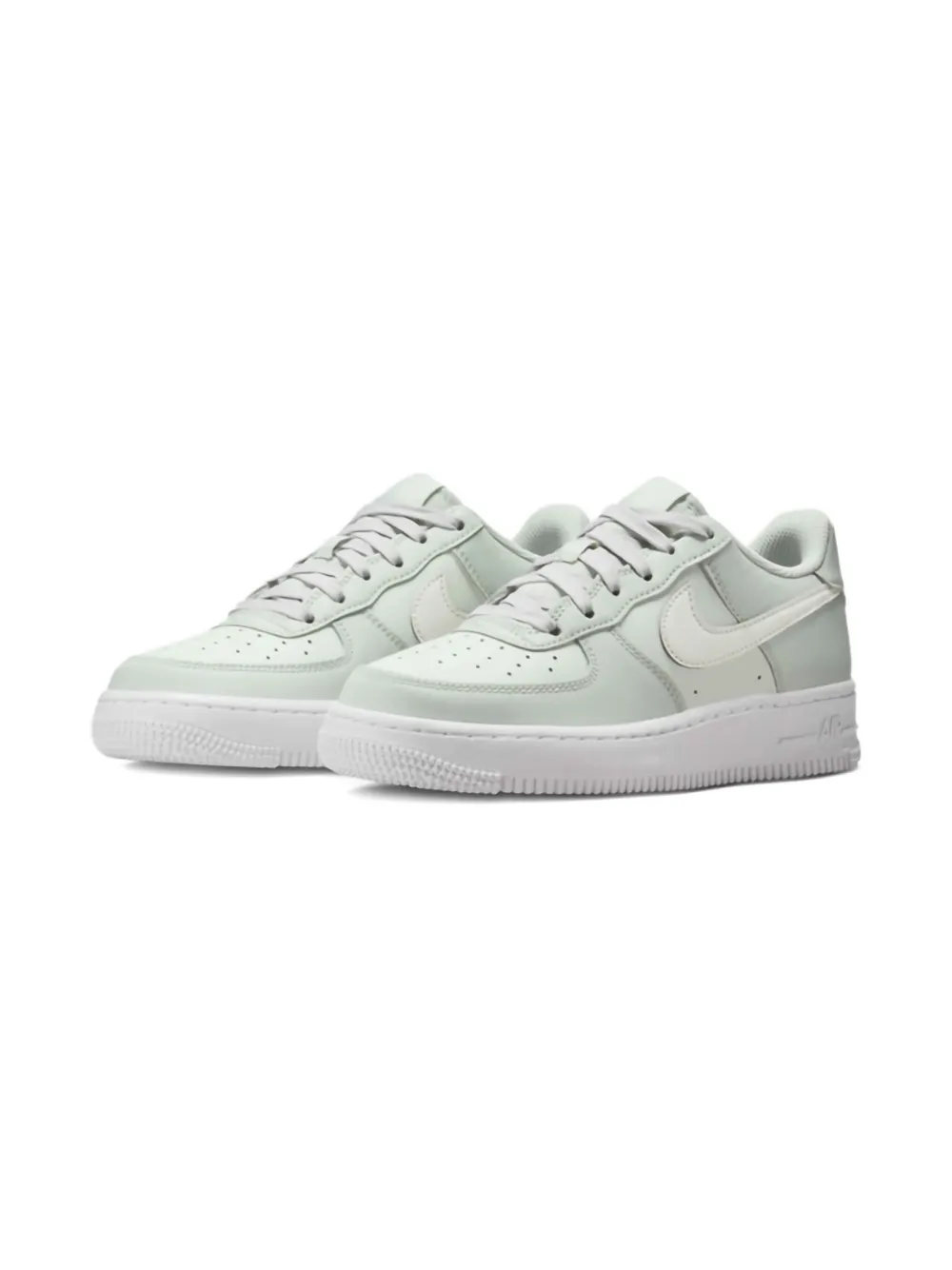 Nike Kids Air Force 1 "Light Silver Spruce Aura" sneakers Groen