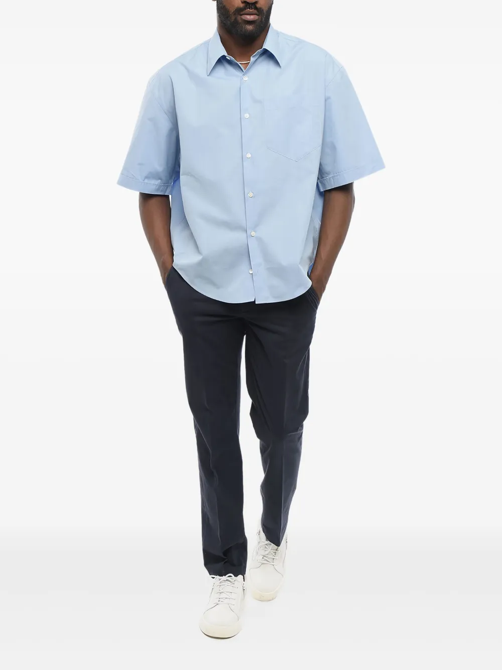 AMI Paris short-sleeve shirt Blauw