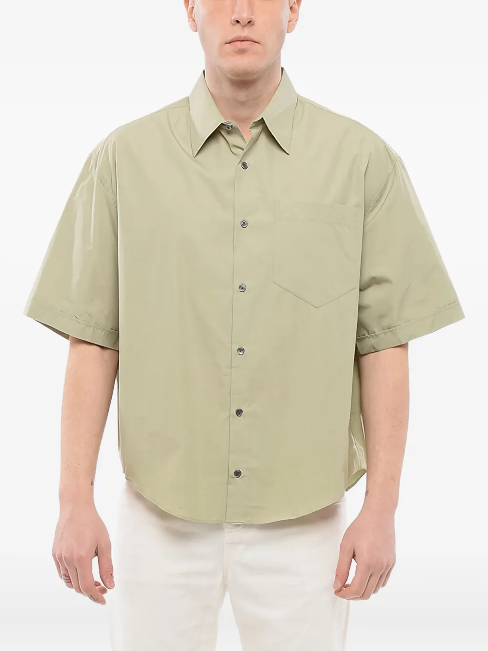AMI Paris spread-collar shirt Groen