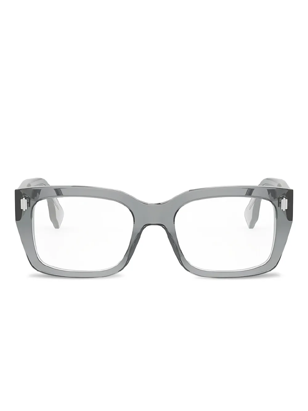 Fendi Square-frame Glasses In Gray