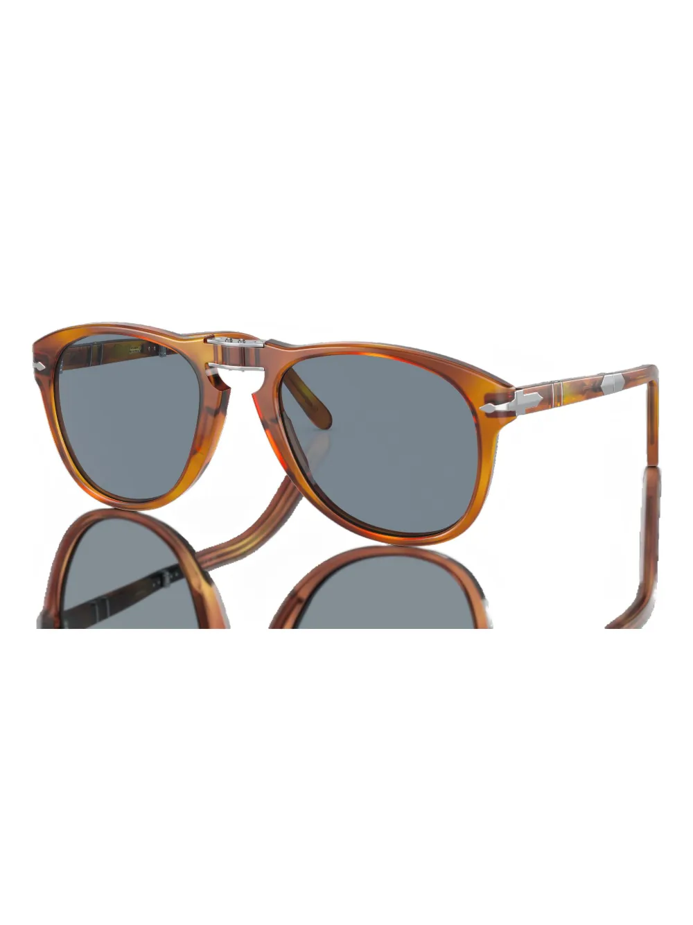 Persol Acetate zonnebril met omgeslagen montuur - Bruin
