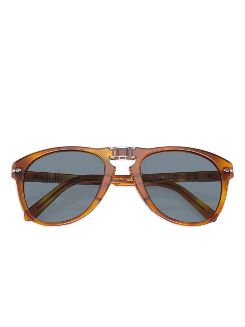 Persol Acetate zonnebril met omgeslagen montuur Bruin
