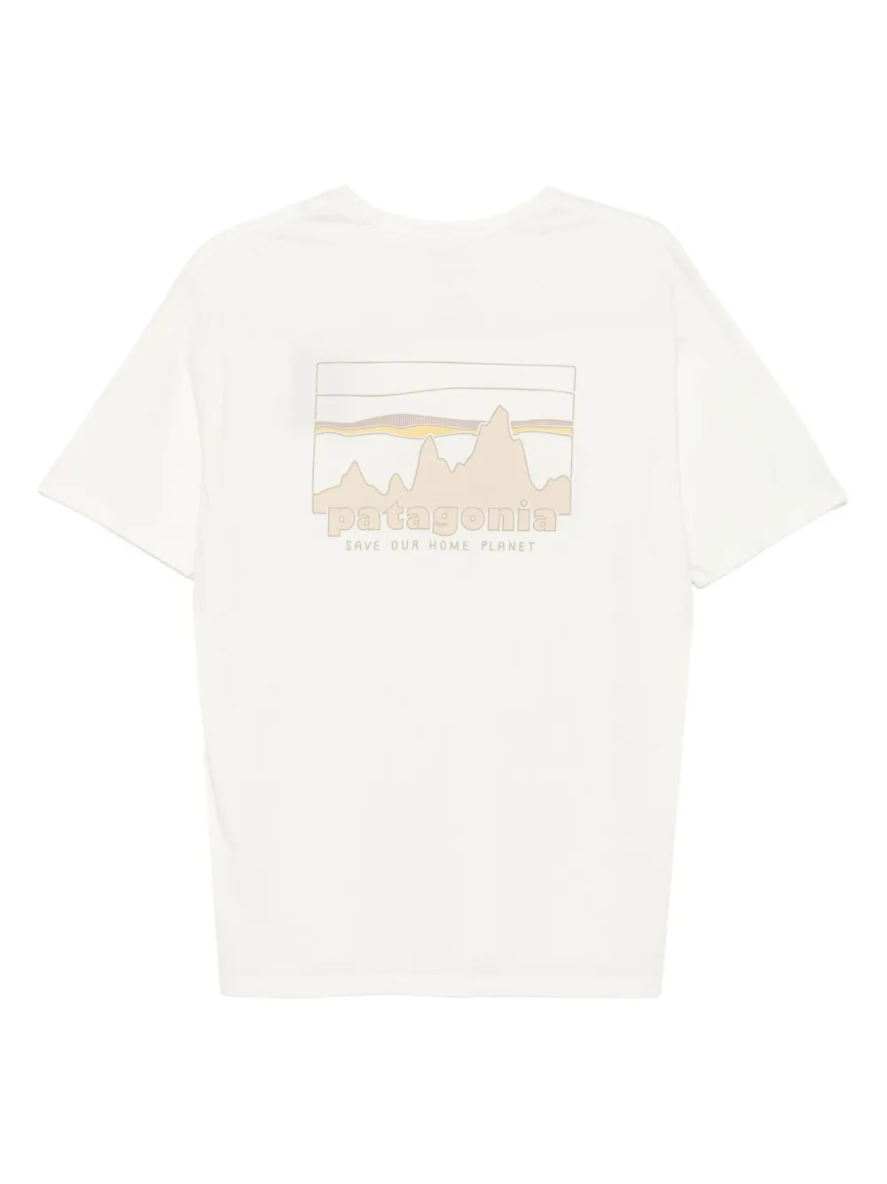 Patagonia 73 Skyline graphic-print organic cotton T-shirt Wit