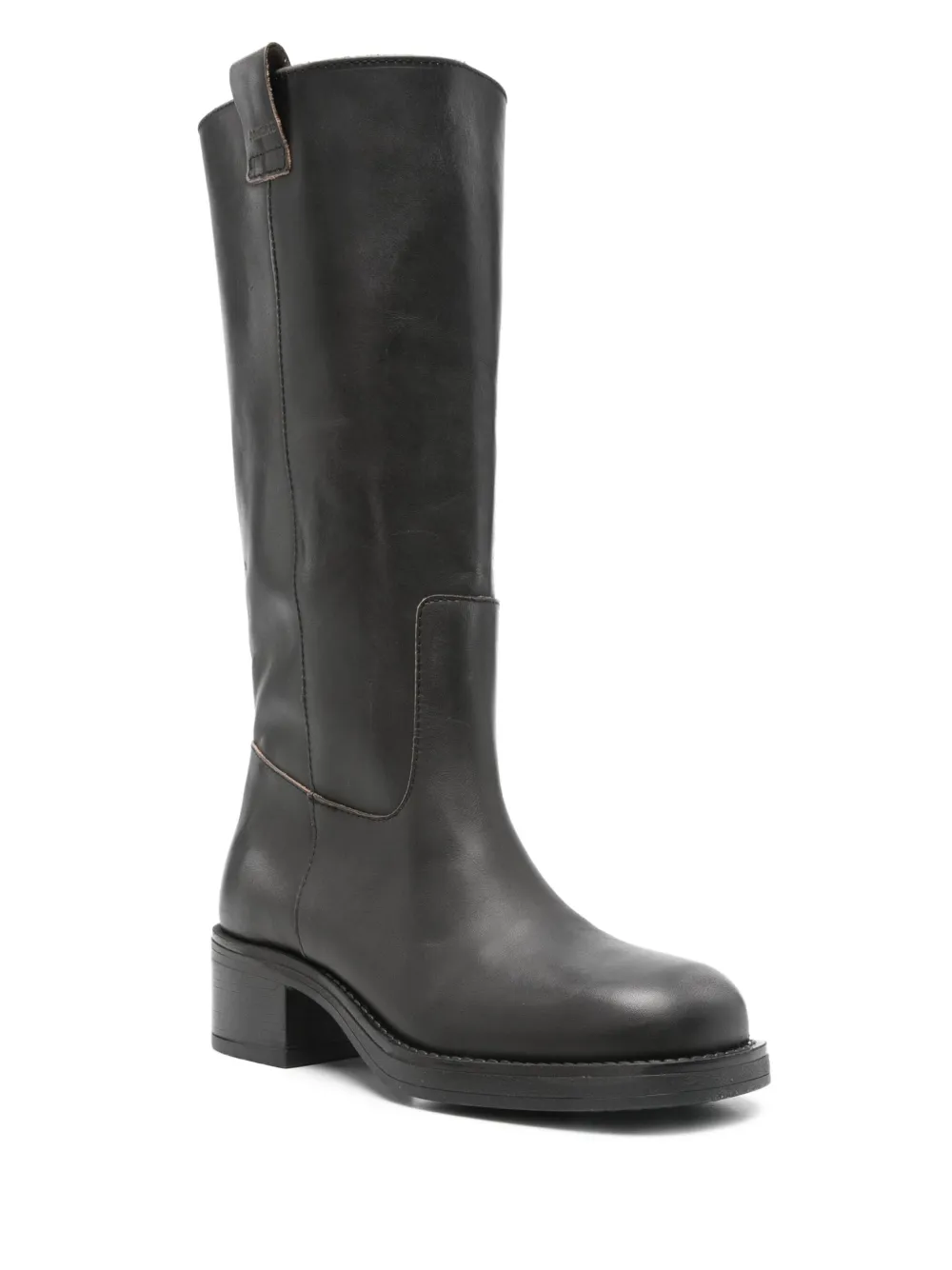 ALOHAS 40mm leather block-heel biker boots | Biker Boots | Image 2