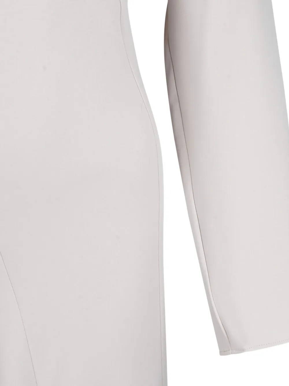 P.a.r.o.s.h Long-sleeve Flared Dress In White