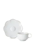 Rosenthal Sonetto rimmed scalloped espresso cup set - White