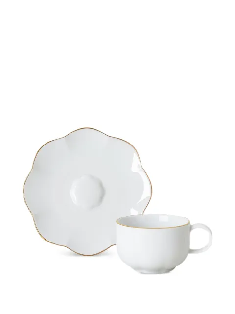 Rosenthal Sonetto rimmed scalloped espresso cup set