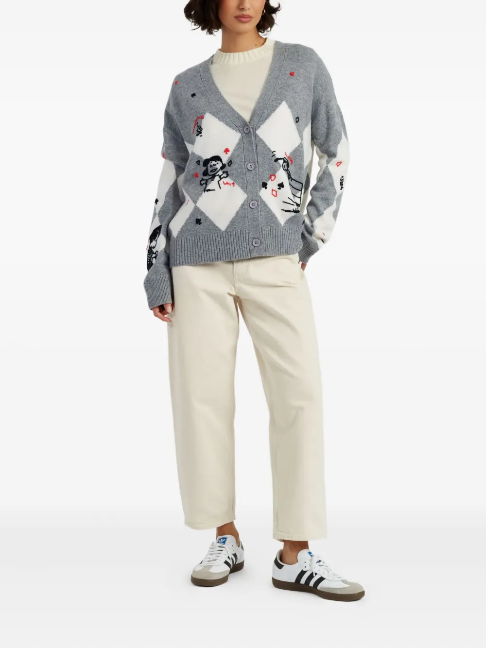 Chinti & Parker x Peanuts diamond-pattern cardigan | Cardigans | Image 2