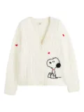 Chinti & Parker x Snoopy Peanuts cable-knit cardigan - Neutrals