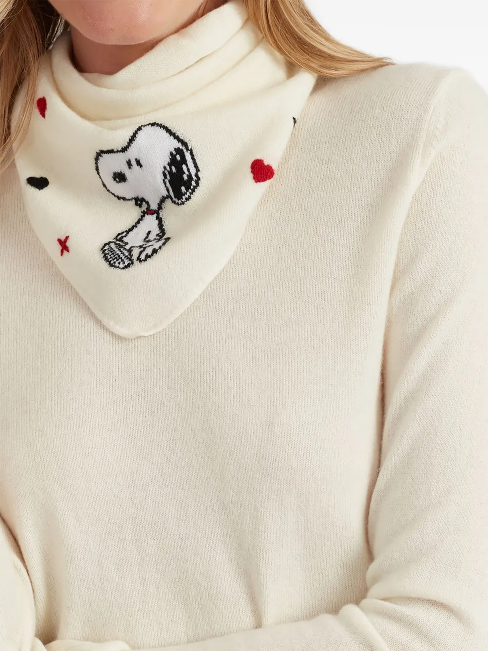 Chinti & Parker x Peanuts bandana sjaal - Beige