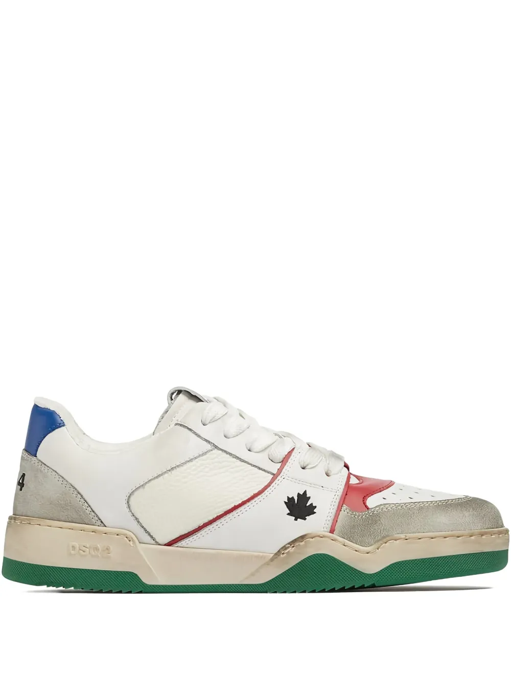 DSQUARED2 Spiker panelled sneakers Neutrals