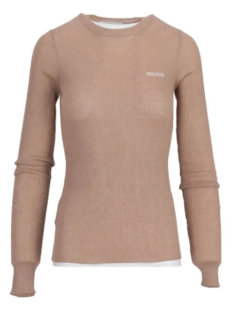 Miu Miu crew-neck sweater 