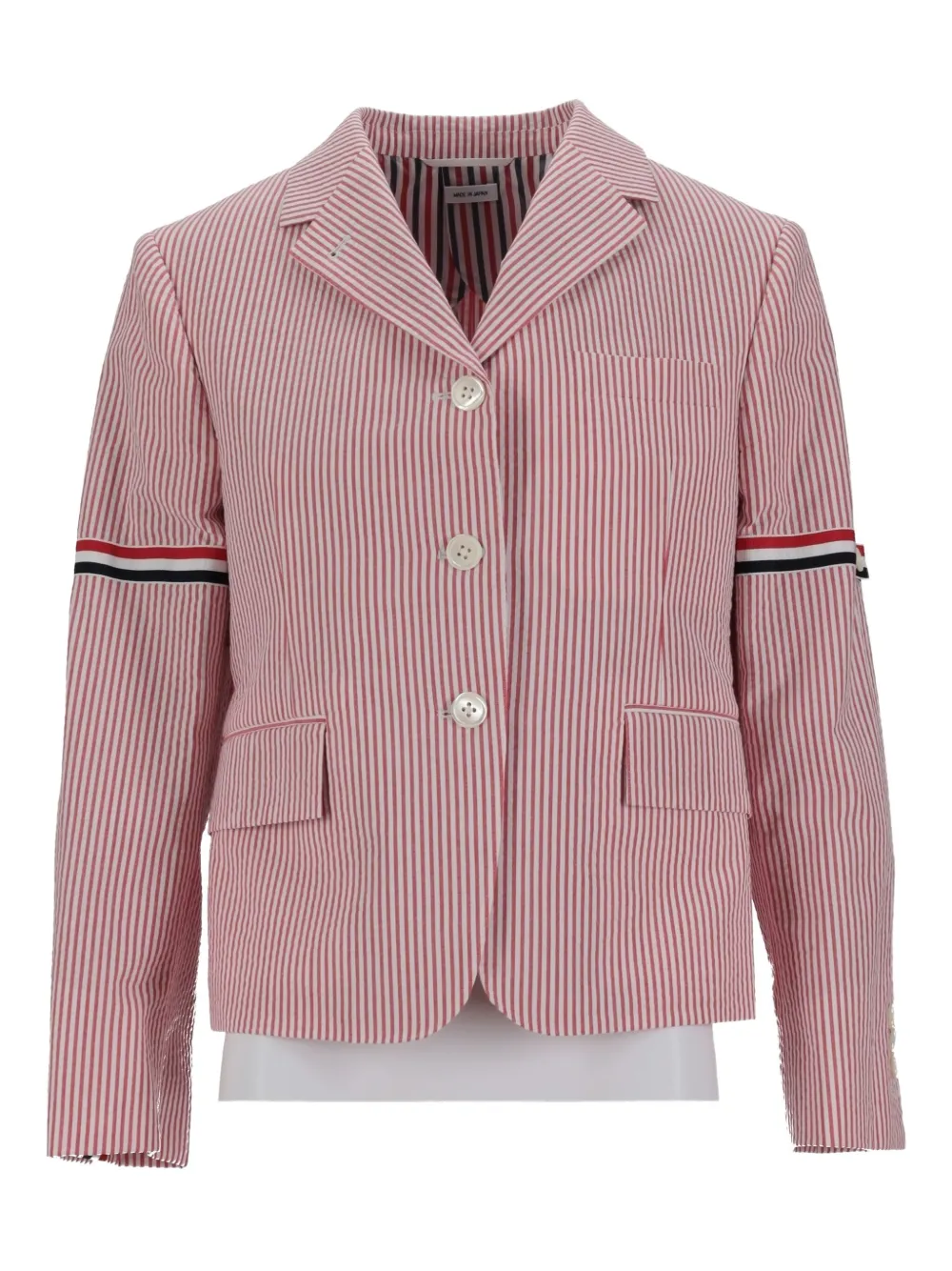 Thom Browne striped-pattern blazer - Rosso