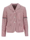 Thom Browne striped-pattern blazer - Red