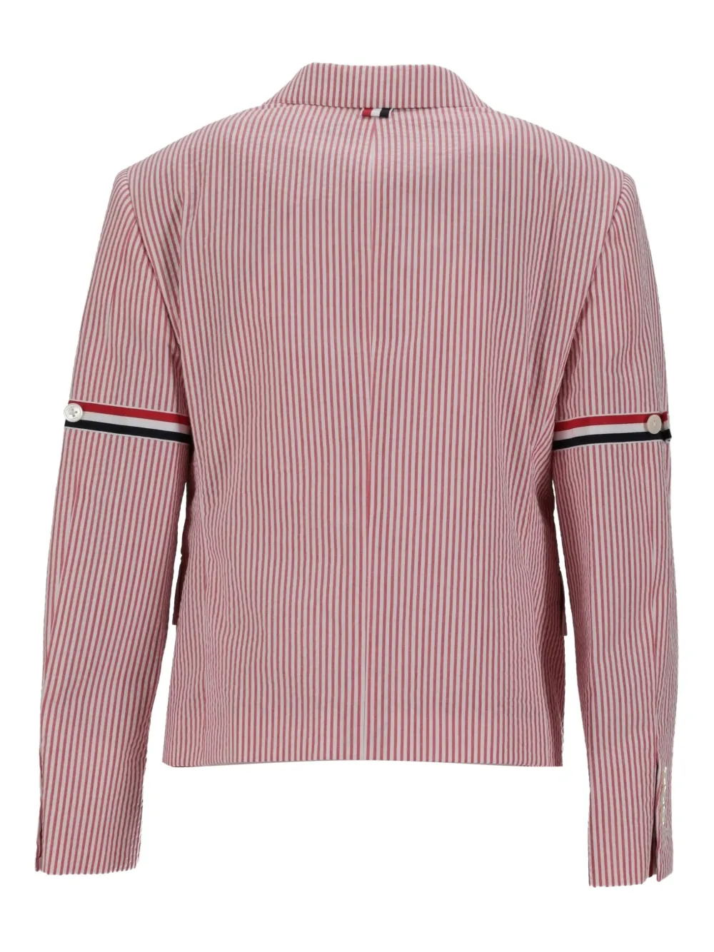 Thom Browne striped-pattern blazer Rood