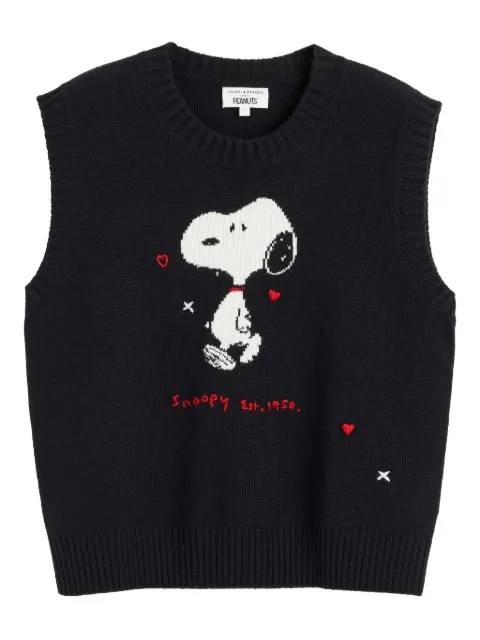 Chinti & Parker x Snoopy 75th Anniversary crew-neck vest