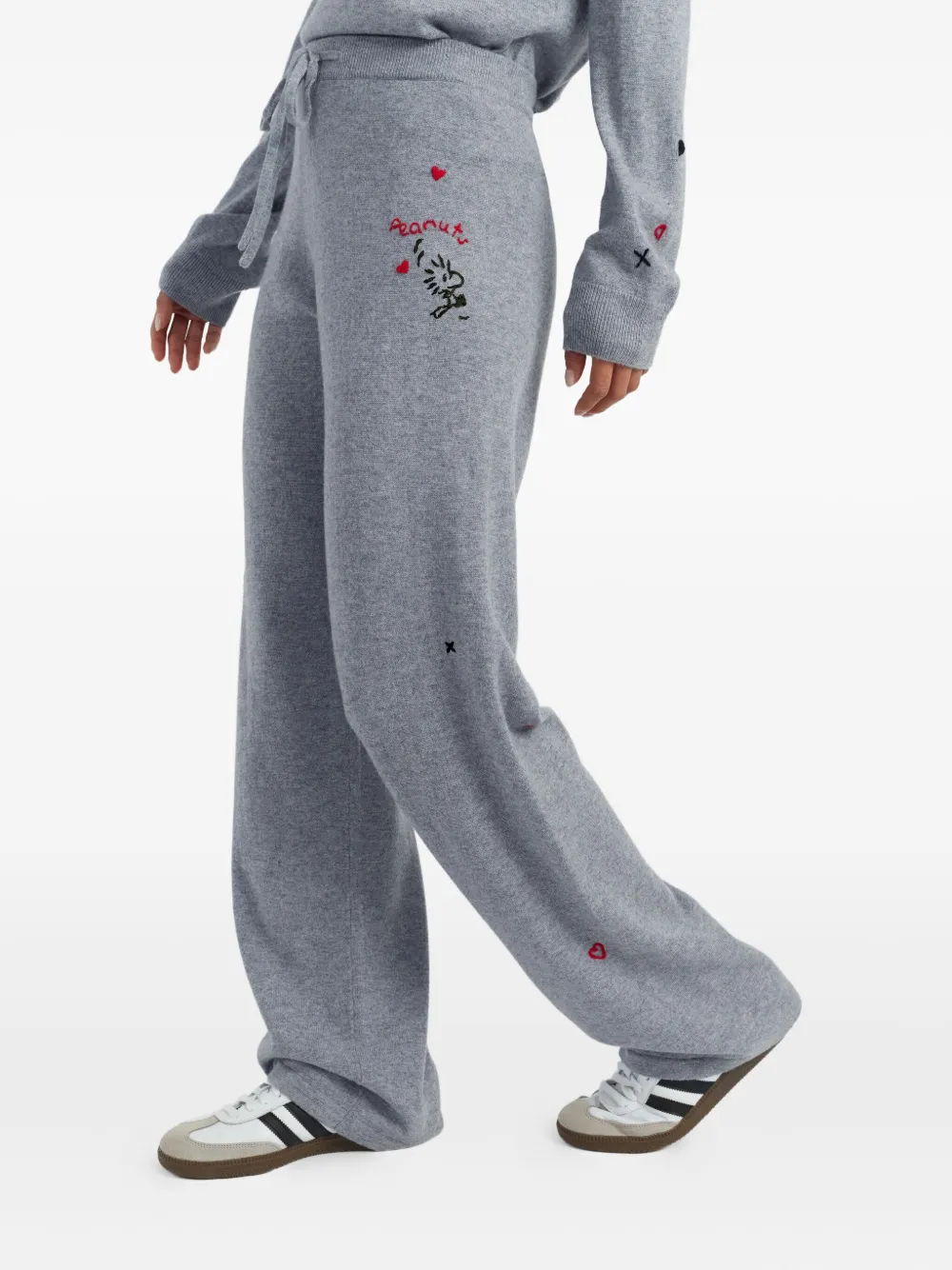 Chinti & Parker x Peanuts broek met trekkoord Grijs