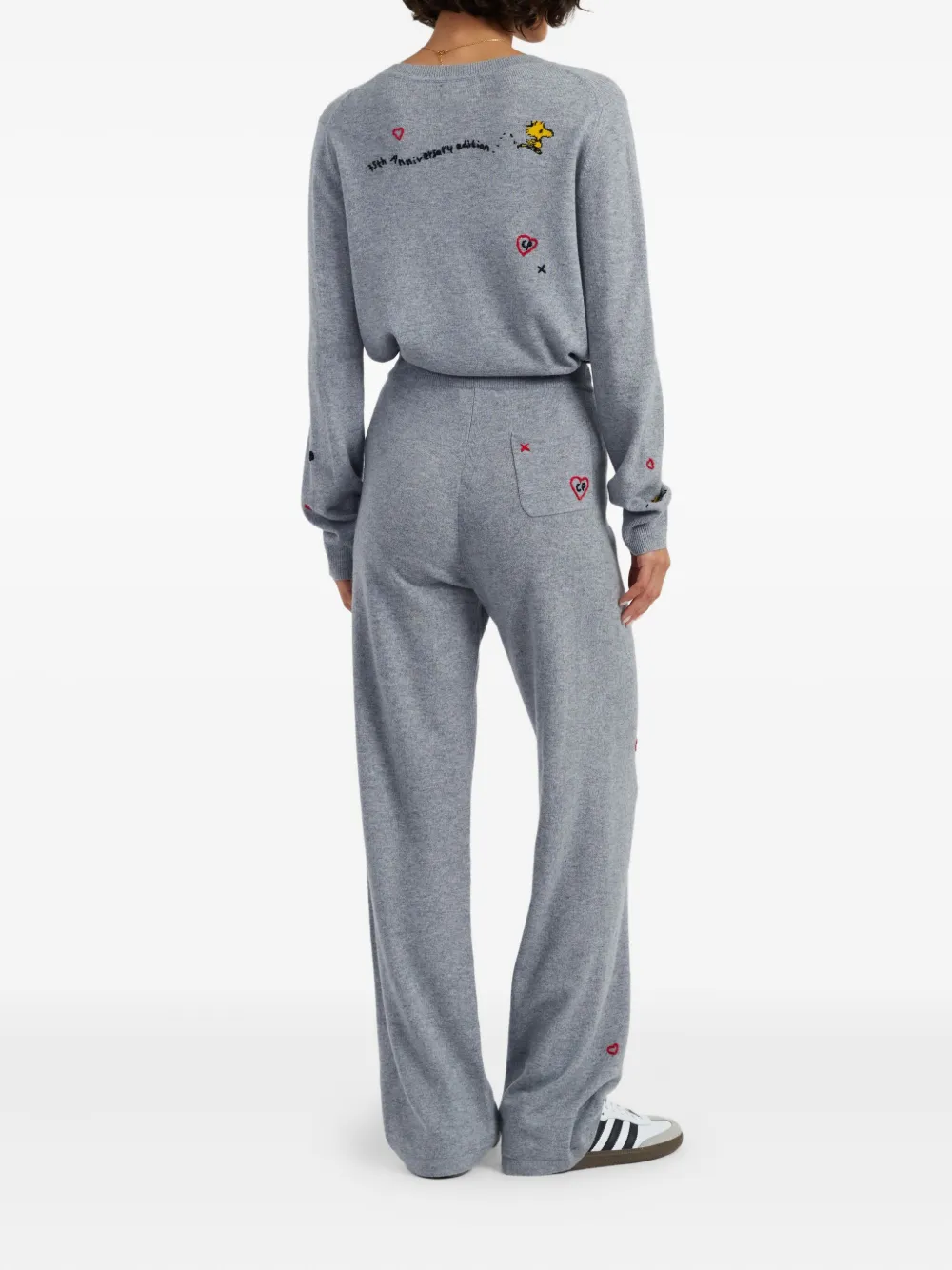Chinti & Parker x Peanuts broek met trekkoord Grijs
