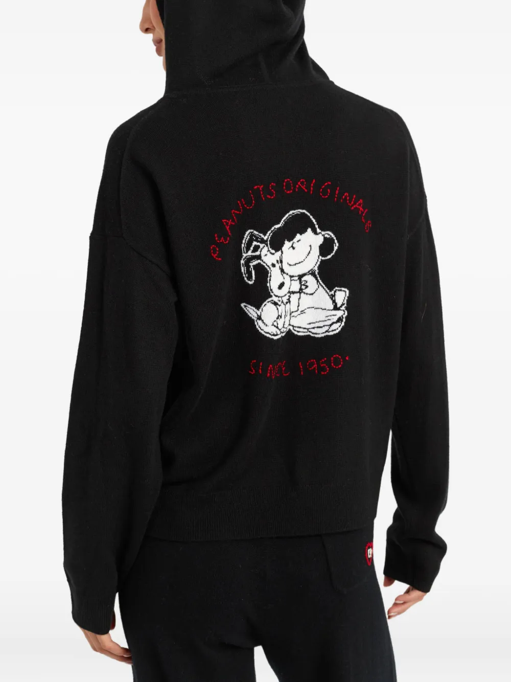 Chinti & Parker x Peanuts Snoopy hoodie met borduurwerk Blauw