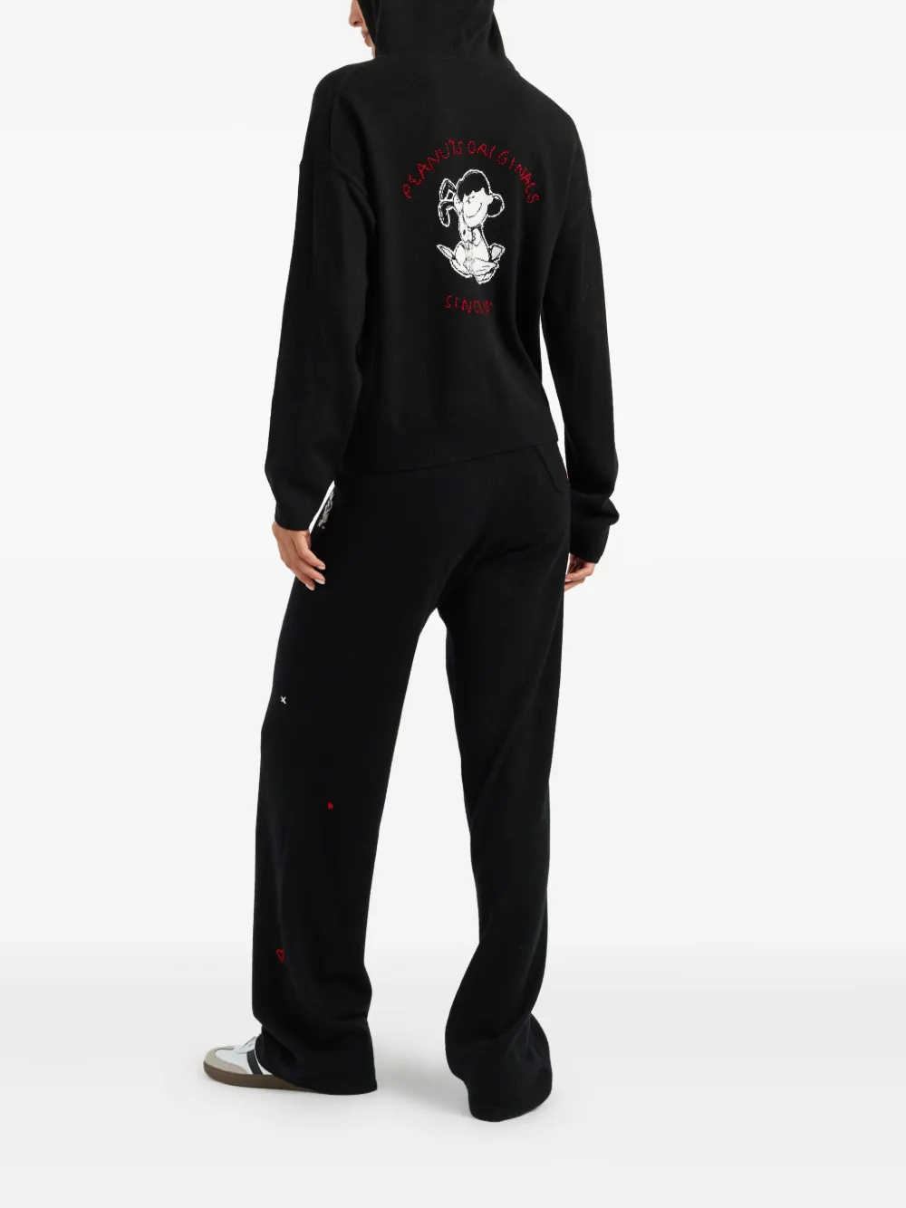 Chinti & Parker x Peanuts Snoopy hoodie met borduurwerk Blauw