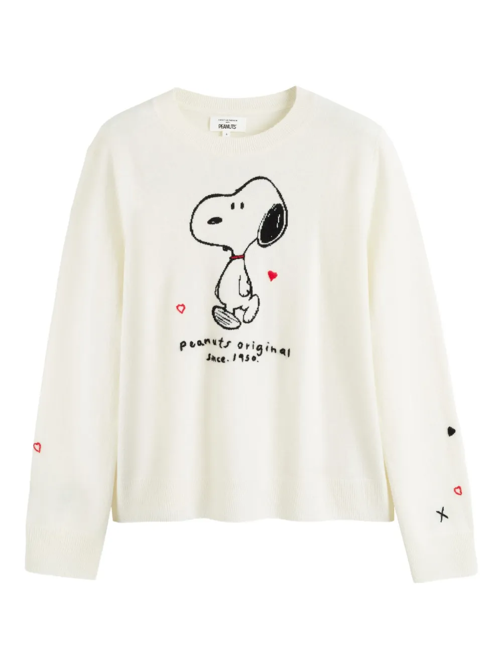 Chinti & Parker x Peanuts Snoopy-motif sweater | Neutrals | Image 1