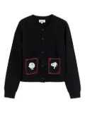 Chinti & Parker x Peanuts button-up cardigan - Black